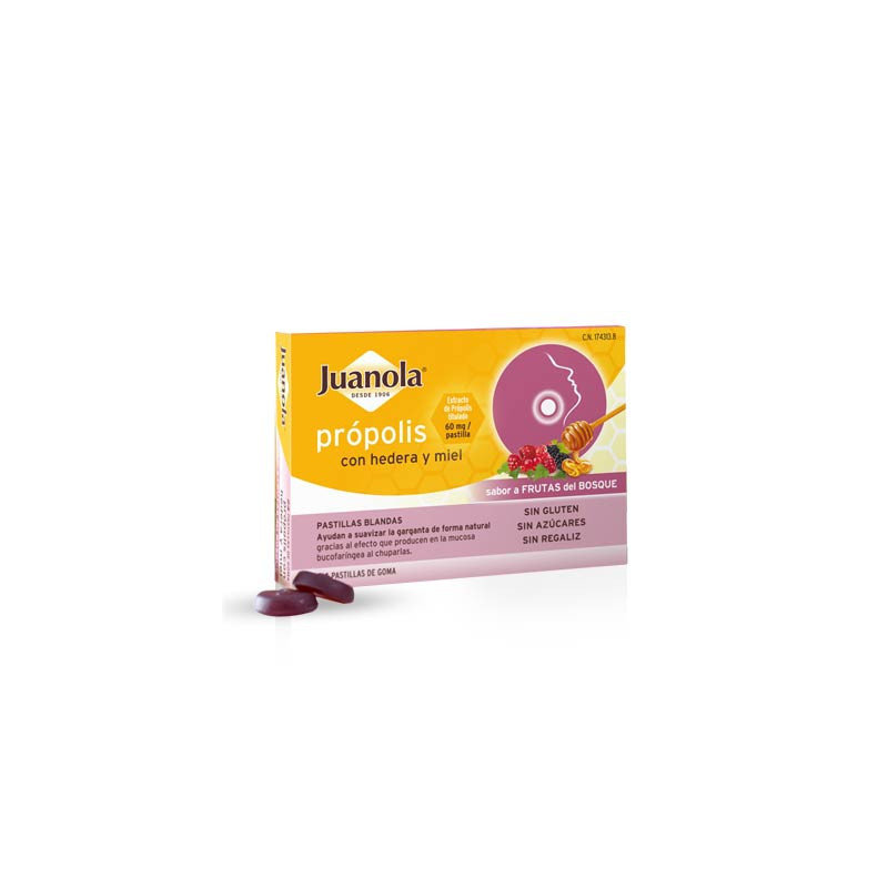 Juanola Propolis pastillas blandas frutas del bosque 24uds