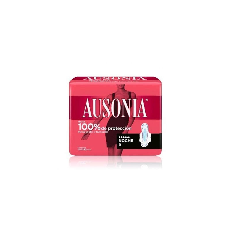 Ausonia Airdry noche alas compresa 9uds