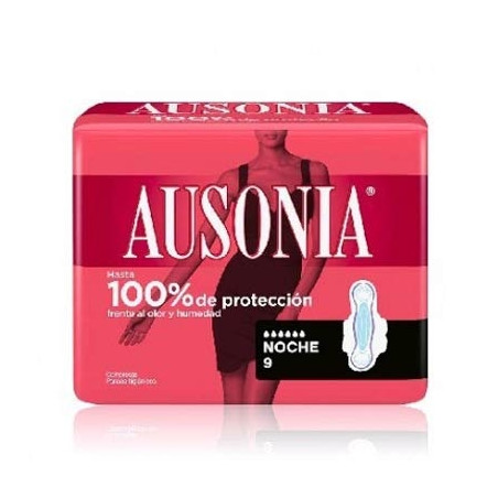 Ausonia Airdry noche alas compresa 9uds