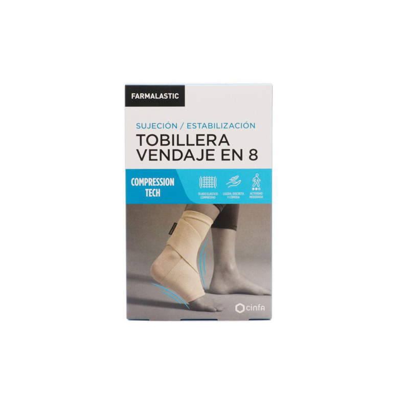 Farmalastic Sujecion/Estabilizacion Tobillera Vendaje en 8 T-EG