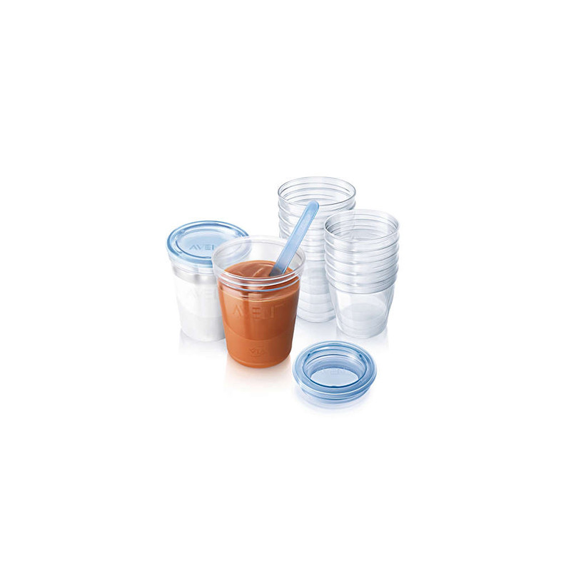 Avent Set recipientes leche materna 10 uds