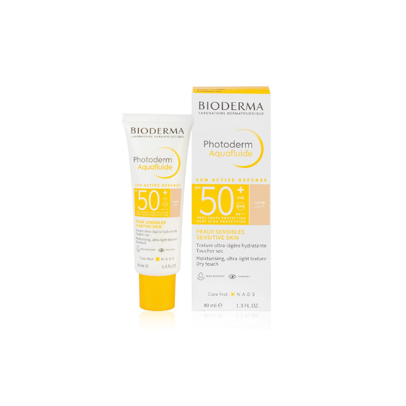 Bioderma Photoderm Spf 50+ Aquafluido Color Tono Claro 40ml