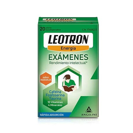 Angelini Leotron Examenes Sabor Naranja 20 Sobres