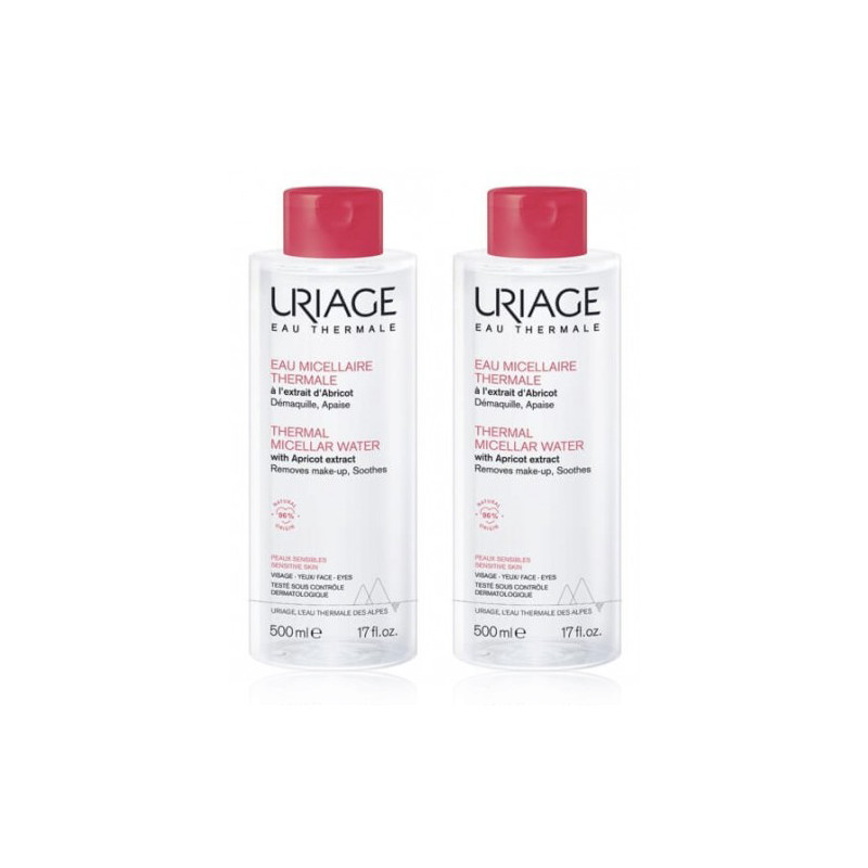 Uriage Agua Termal Micelar Piel Sensible Duplo 2x500ml