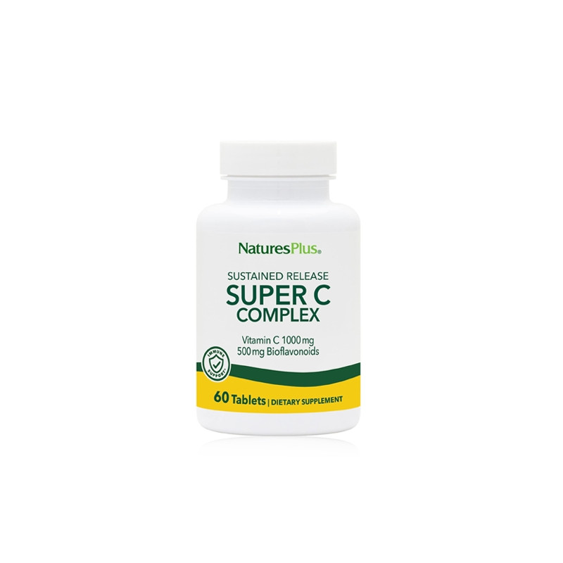 Natures Plus Super C Complex Vitamina C 60 Comprimidos