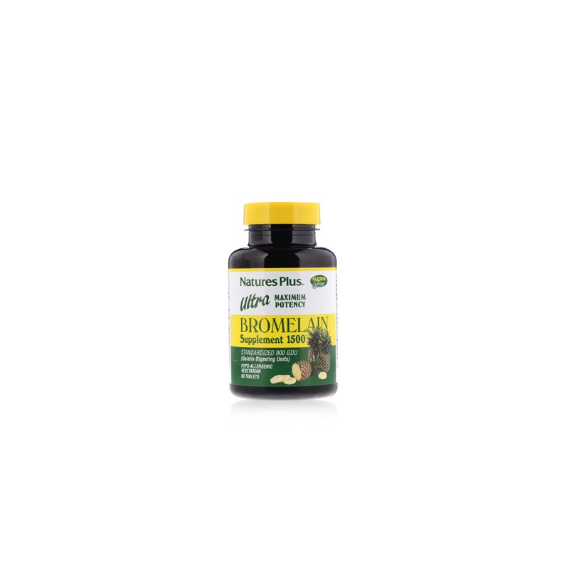 Natures Plus Ultra Bromelaina 1500mg Digestivo 60 Comprimidos