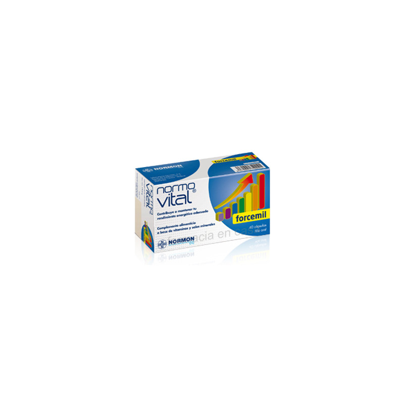 Normovital forcemil multivitaminico 40 cápsulas