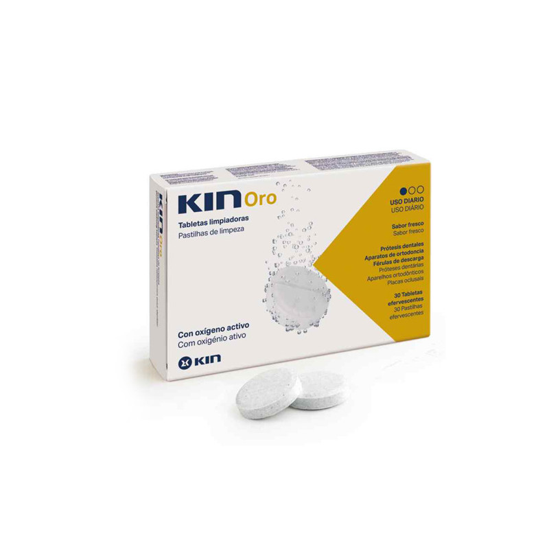 Kin Oro tabletas Limpiadoras Oxigeno Activo 30 Uds