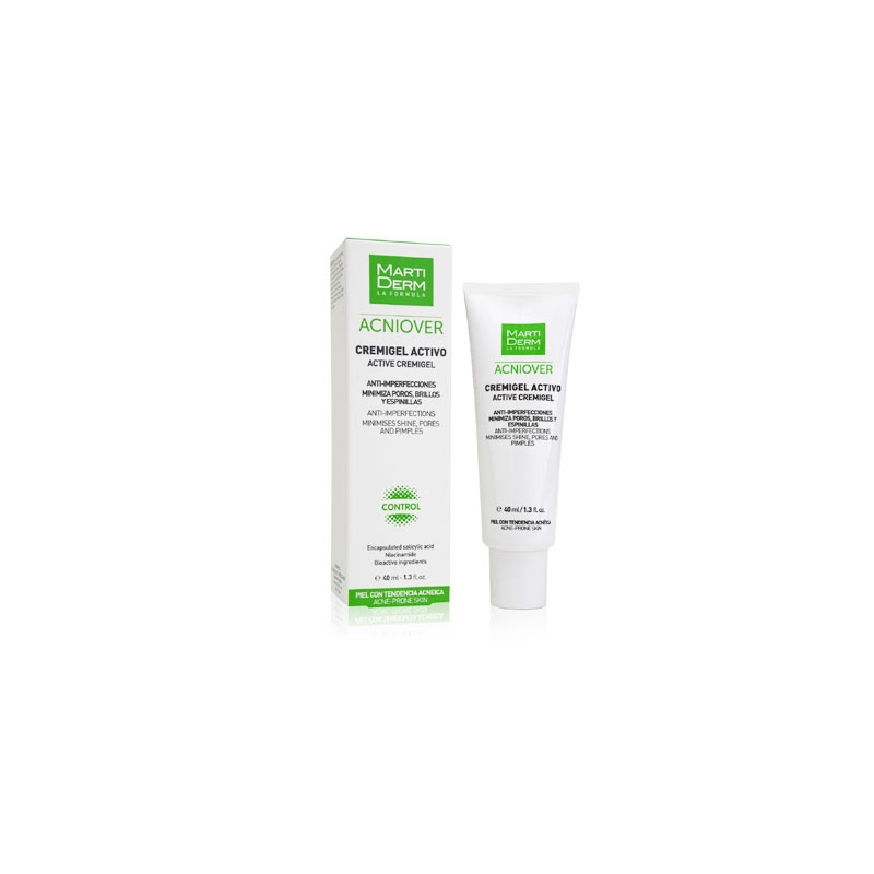 Martiderm Acniover cremigel activo piel grasa y acneica 40ml