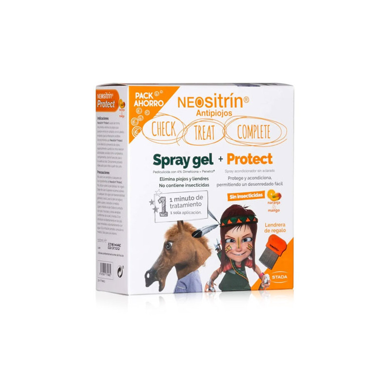 Neositrin Protect Acondicionador 100ml + Spray 60ml + Lendrera