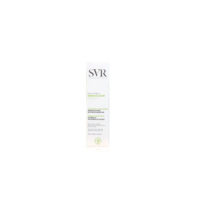 SVR Sebiaclear Mat+Pores Cuidado Matificante Piel Grasa 40ml