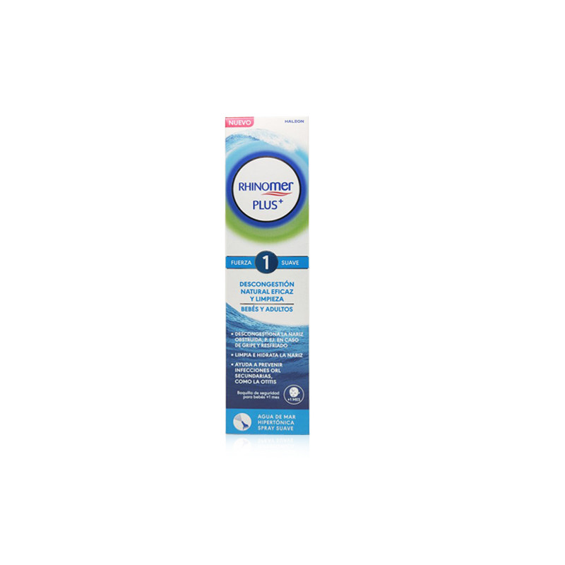 Rhinomer Plus+ Agua de Mar Hipertonica F1 Spray Suave 125ml