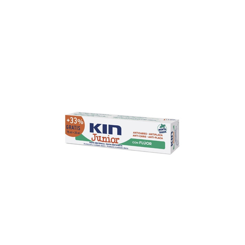 Kin Junior Pasta Dentifrica Anticaries Fluor Sabor Menta 100ml