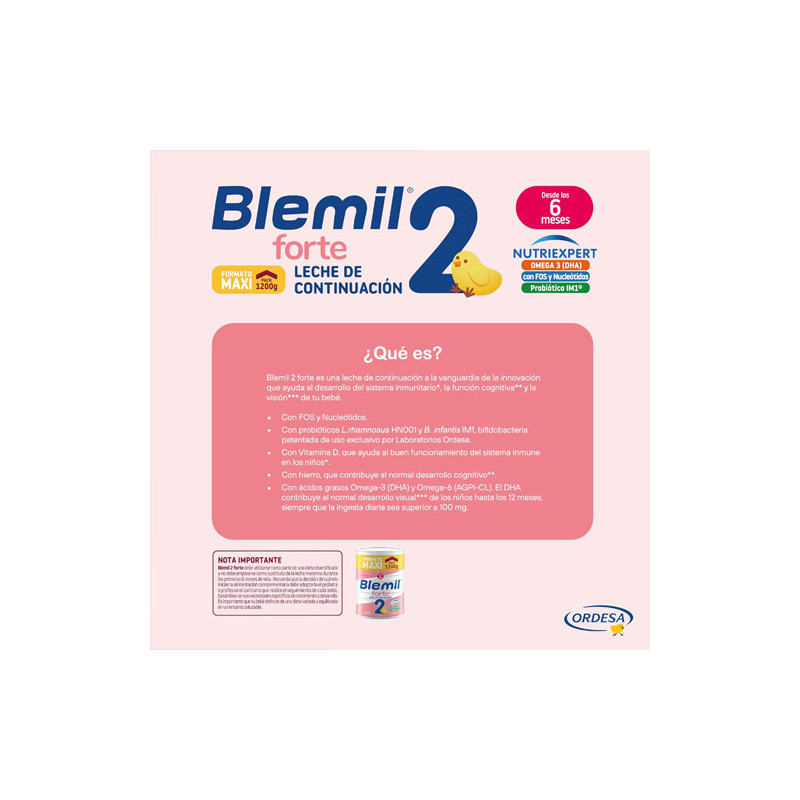 Blemil Forte 2 Leche de Continuacion 1200gr - Farmacia en Casa Online