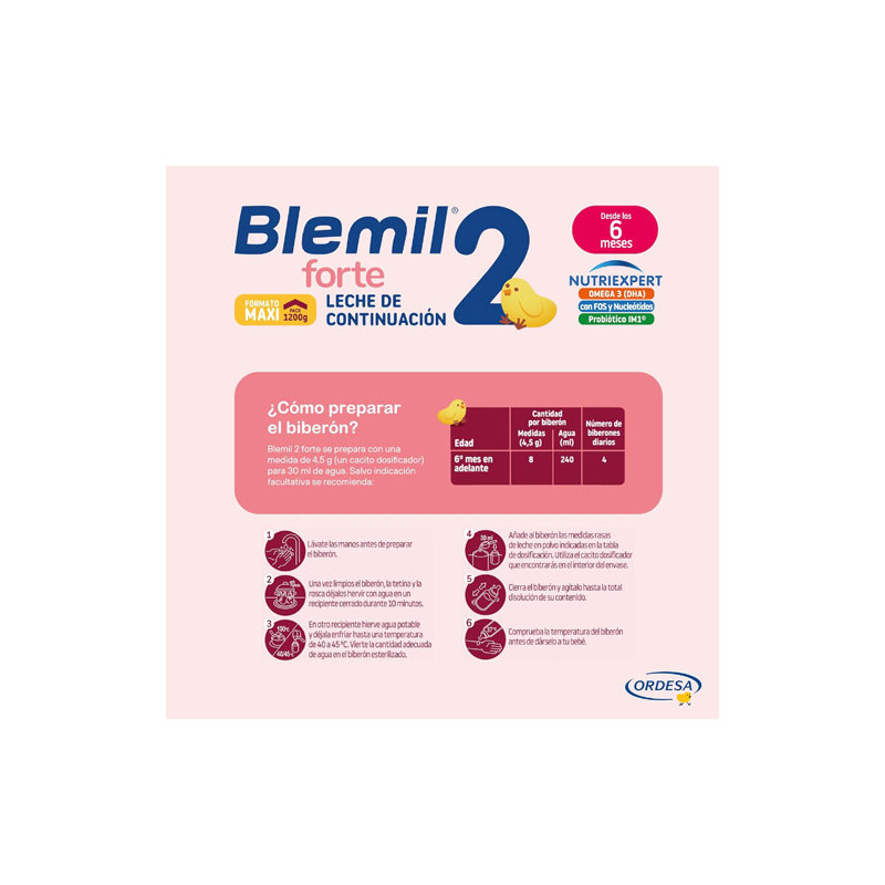 Blemil Forte 2 Leche de Continuacion 1200gr - Farmacia en Casa Online