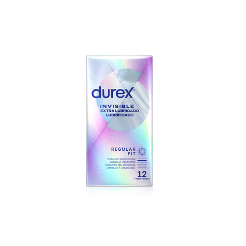 Durex Preservativo Invisible Extra Fino Extra Lubricado 12 Uds