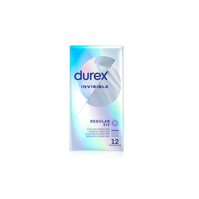 Durex Preservativo Invisible Extra Fino Extra Sensitivo 12 uds