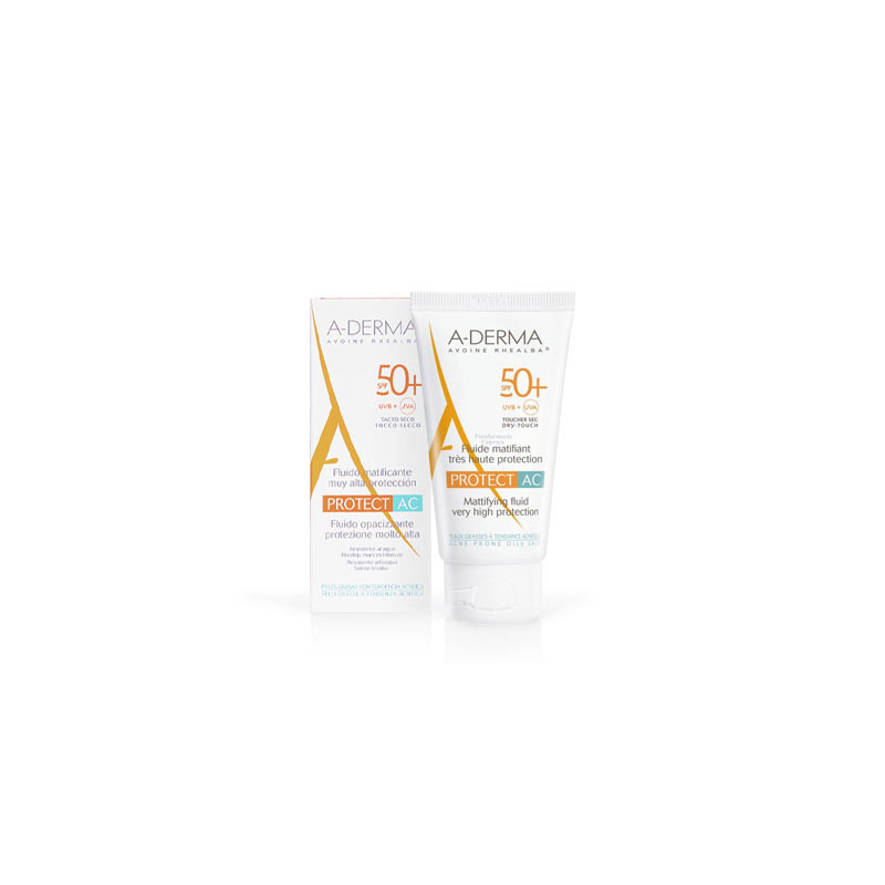 Aderma Protect ac fluido matificante p/grasa spf50+ 40ml