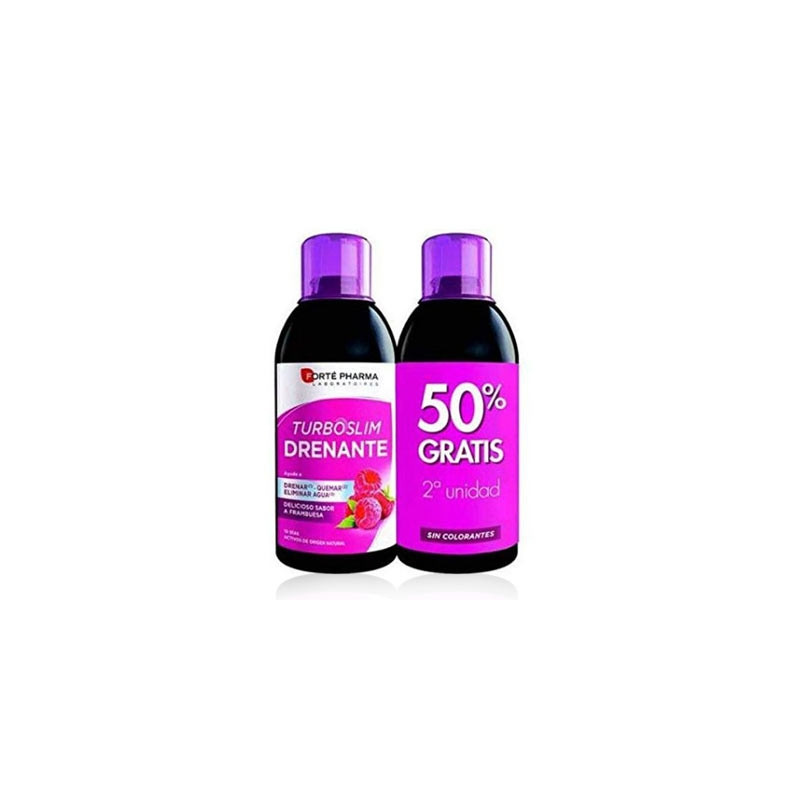 Forte Pharma Turboslim drenante sabor frambuesa duplo 2x500ml