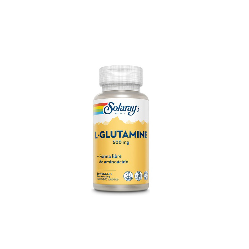 Solaray L- Glutamina 50 Capsulas Vegetales