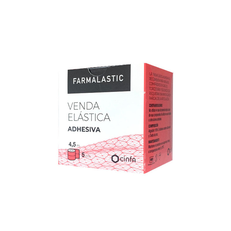 Farmalastic Venda Elastica Adhesiva 4,5 x 5 cm