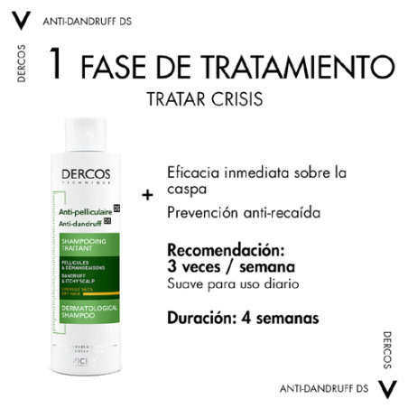 Vichy Dercos Anticaspa Champu Cabello Seco 390ml