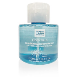 Martiderm Essentials solución micelar 3 en 1 cara y ojos 300ml
