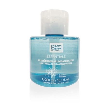 Martiderm Essentials solución micelar 3 en 1 cara y ojos 300ml