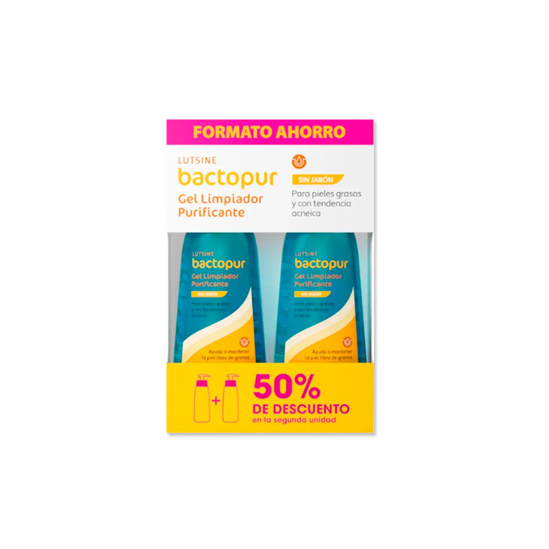 Lutsine Bactopur Gel Limpiador Purificante Duplo 2x200ml