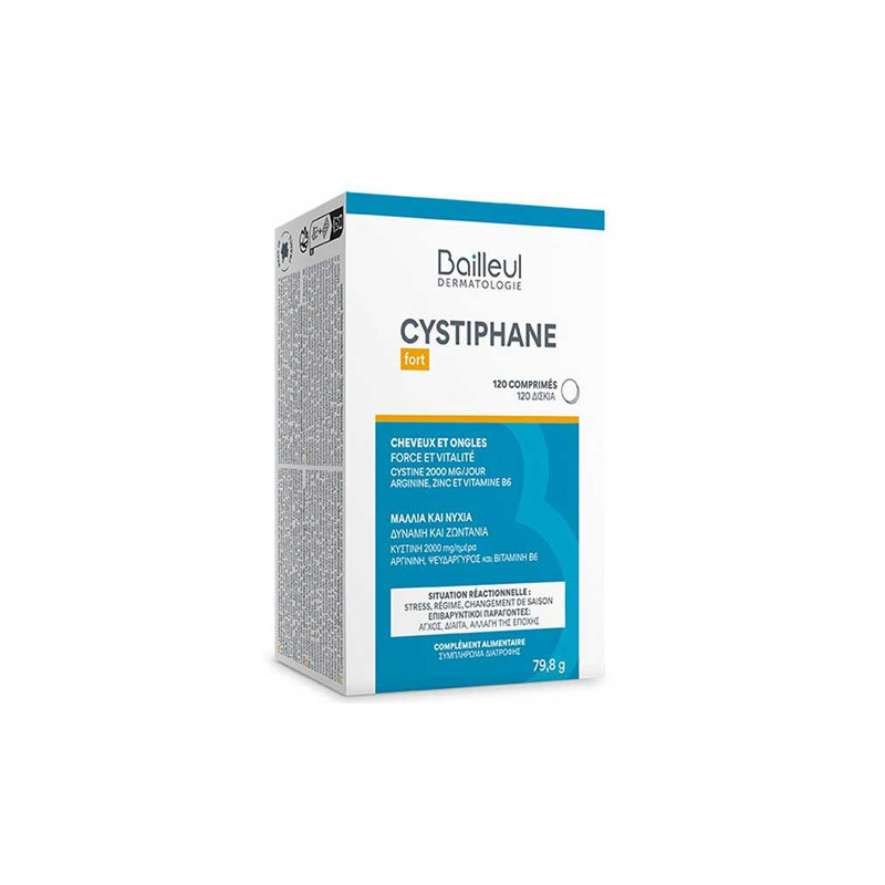 Bailleul Cystiphane Fort Anticaida Cabello y Uñas 120Comp