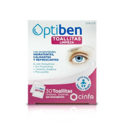 Optiben Toallitas limpieza ocular 30 uds