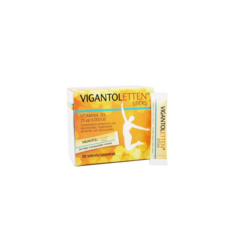 Vigantoletten Vitamina D3 Sabor Naranja 30 Sobres