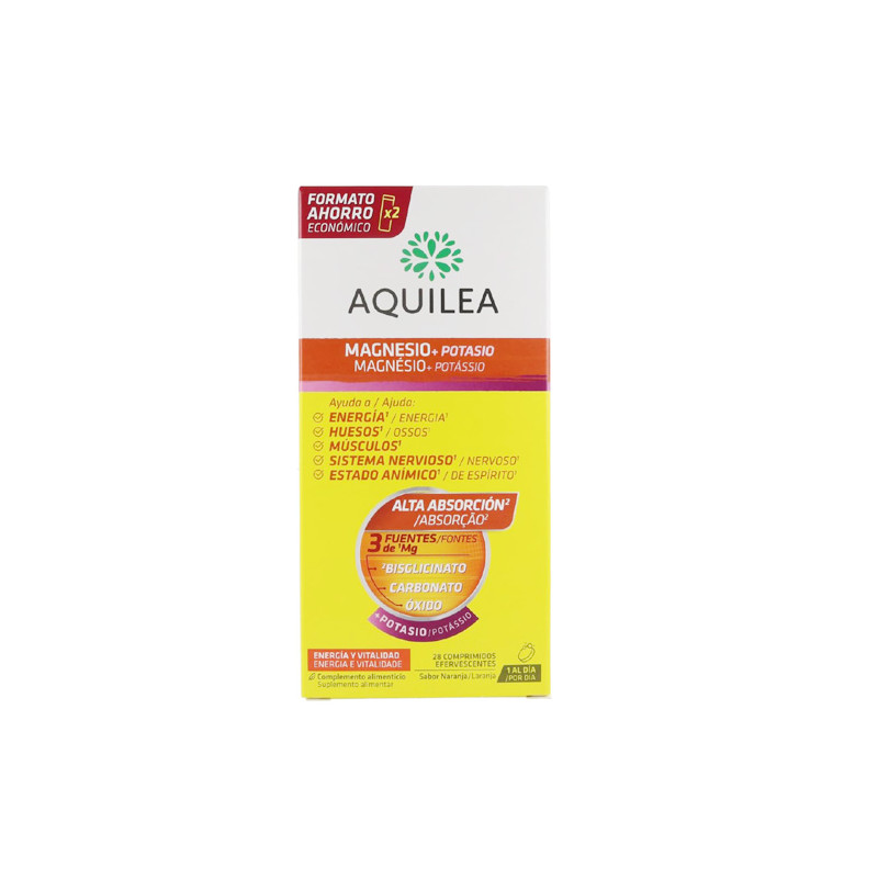 Aquilea Magnesio + Potasio 28Comp Efervescentes