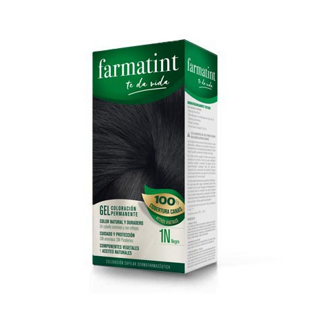 Farmatint 1N Negro Gel Permanente 135ml