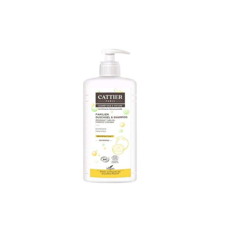 Cattier Gel-Champu Espumoso Familiar Agua De Aciano 1L