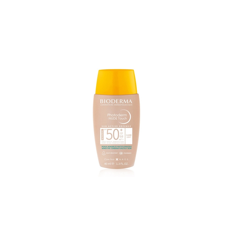 Bioderma Photoderm Nude Spf 50+ Solar Tono Natural Muy Claro 40ml
