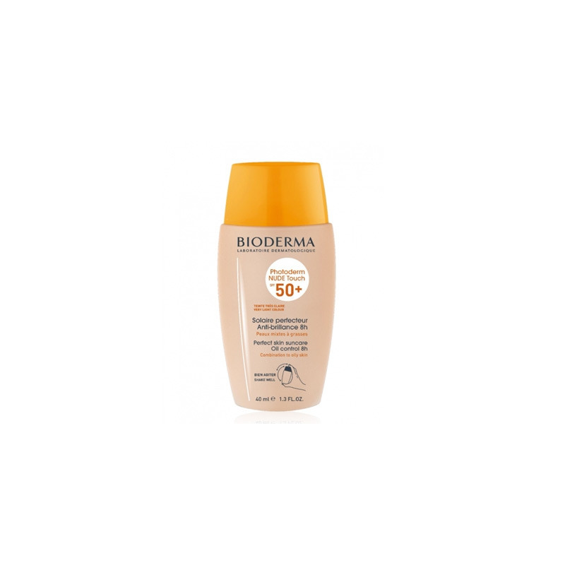 Bioderma Photoderm Nude Spf 50+ Protector Solar Tono Claro 40ml
