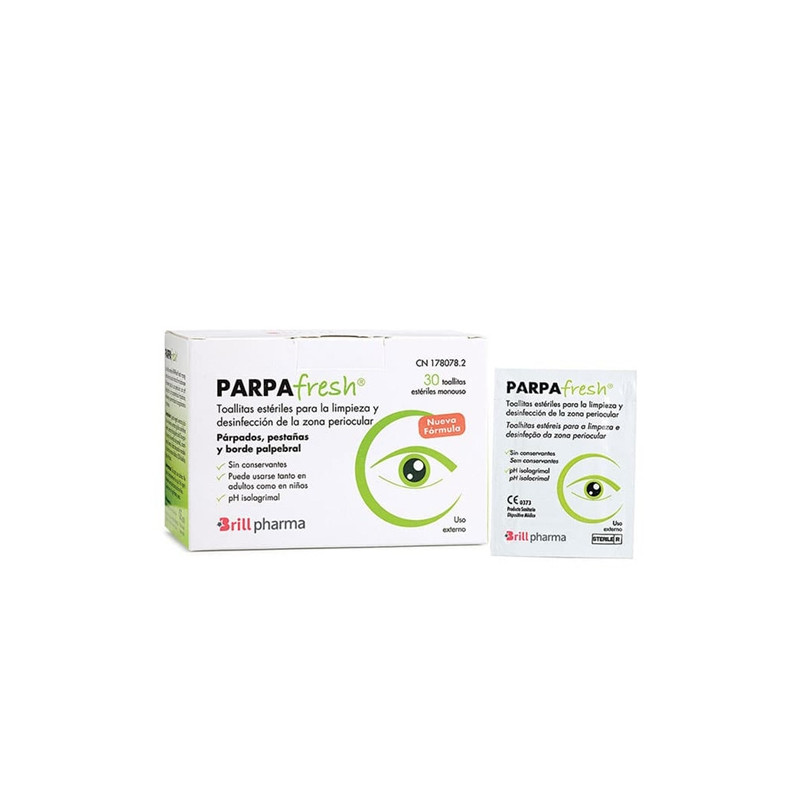 Parpafresh Toallitas Desinfeccion Ocular Parpados Pestañas 30 Uds