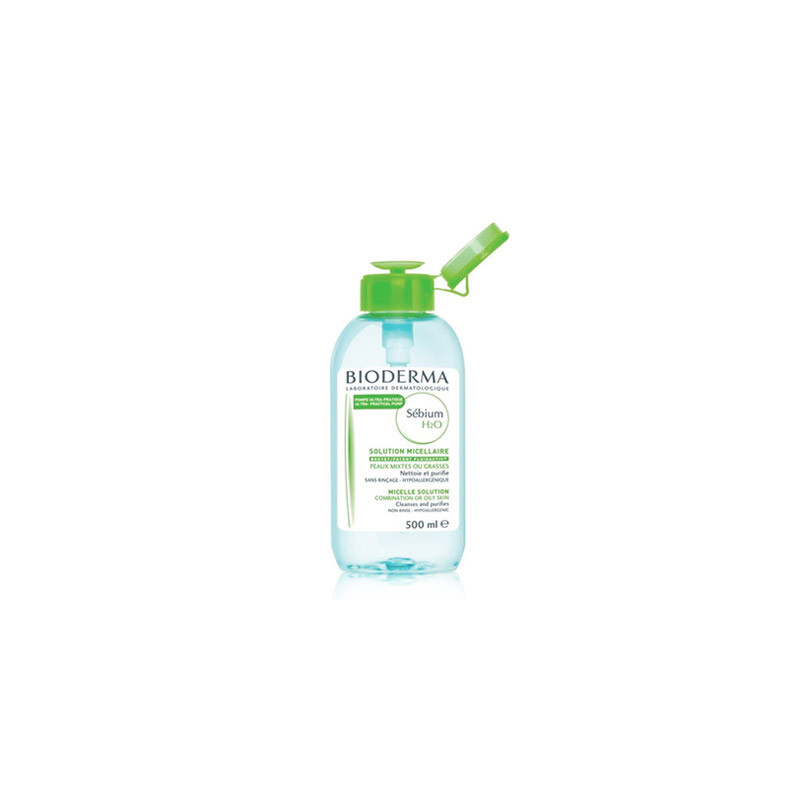 Bioderma Sebium H2o Solución Micelar Con Dosificador P/Mix-Grasa 500ml
