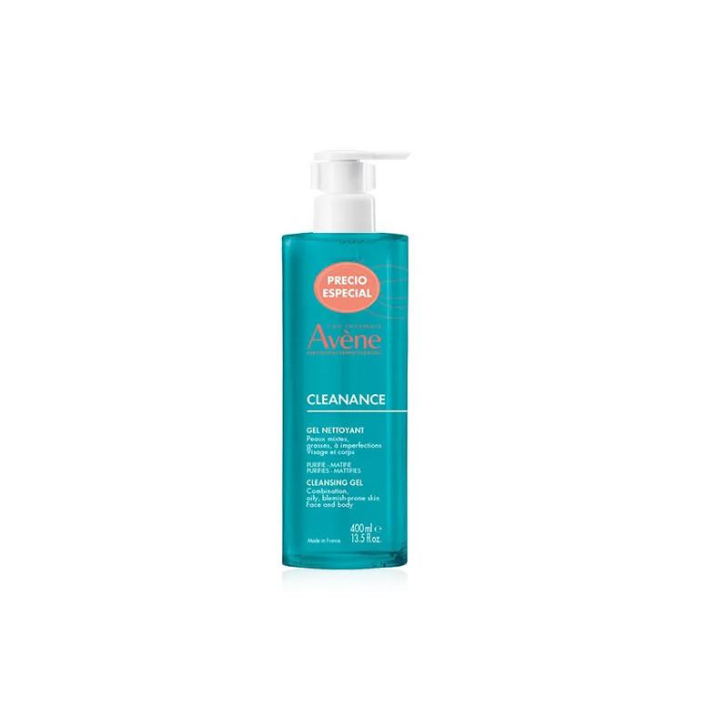 Avene Cleanance Gel Limpiador Sin Jabon Piel Grasa 400ml