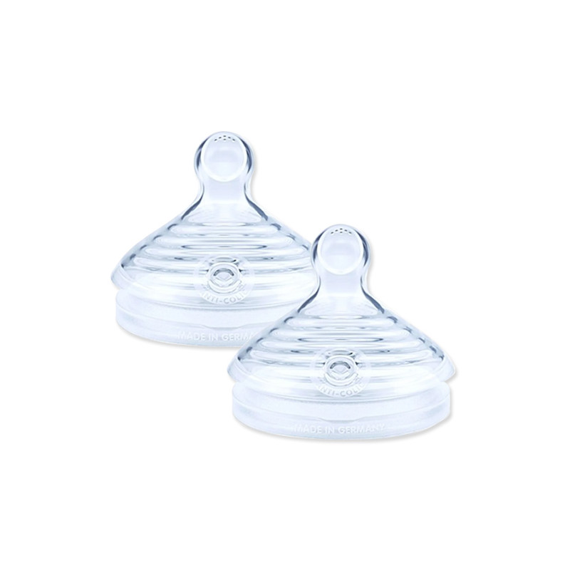 Nuk Nature sense tetina anticolico silicona t2 s 6-18m 2 uds