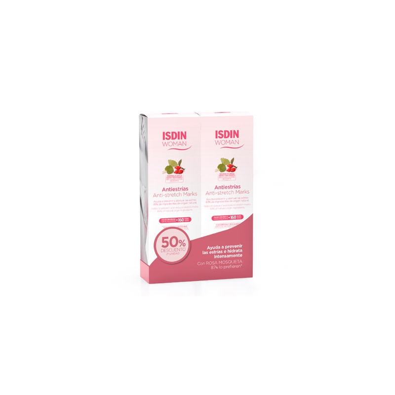Isdin Woman Antiestrias Crema Corporal Duplo 2x250ml
