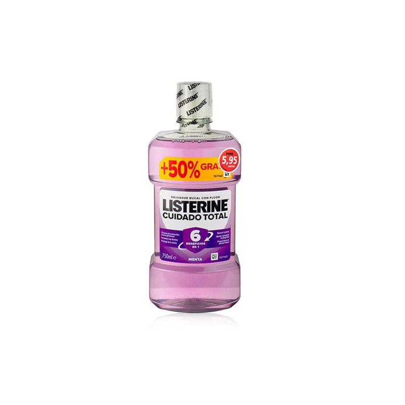 Listerine Cuidado Total Enjuague Bucal con Fluor 750ml