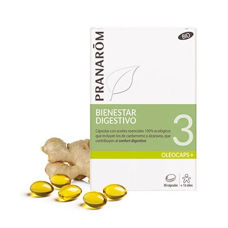 Pranarom Oleocaps 3 Bienestar Digestivo 30 Capsulas