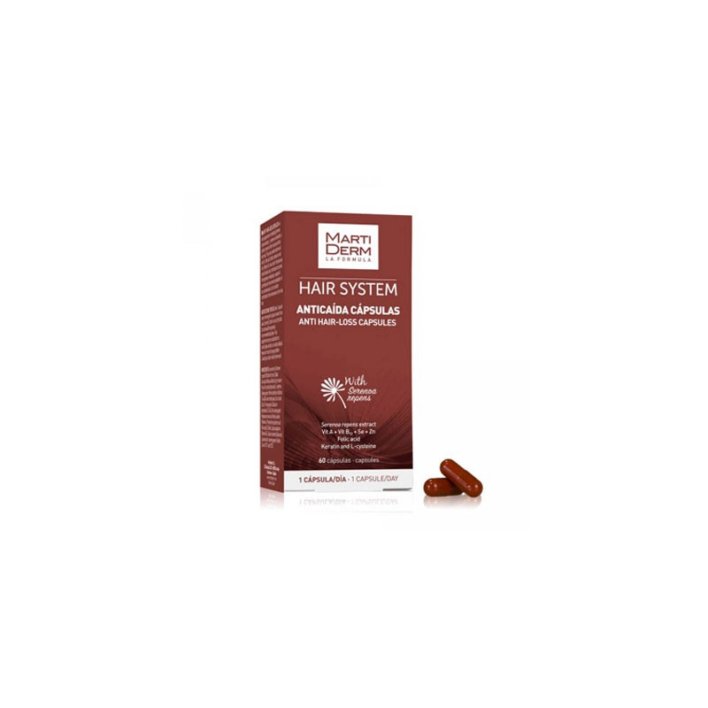 Martiderm Hair System Anticaida Estimulacion Capilar 60 Capsulas