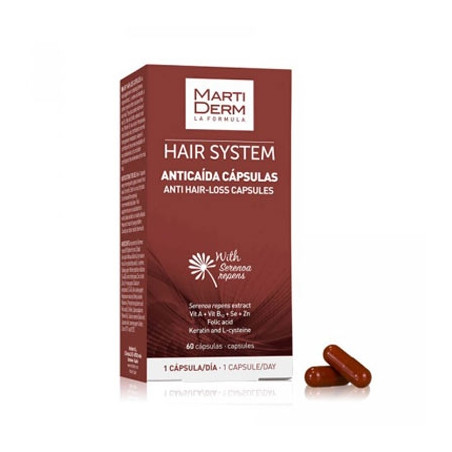Martiderm Hair System Anticaida Estimulacion Capilar 60 Capsulas