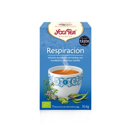 Yogi Tea Respiracion infusion eucalipto albahaca y tomillo 17 uds