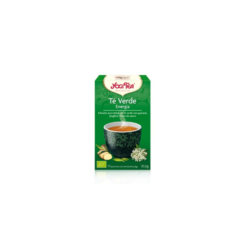 Yogi Tea Energia infusion te verde jengibre y sauco 17 uds