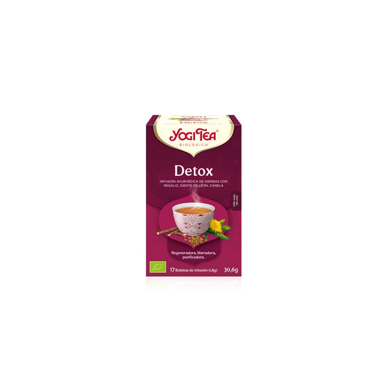 Yogi Tea Detox Infusion Regaliz Diente de Leon y Canela 17 Uds