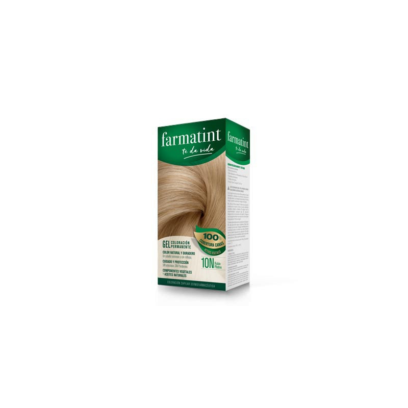 Farmatint 10N Rubio Platino Gel 150ml